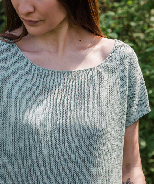 Better-Than-Basic Pullover: Sleeveless Version Using Lang Lino