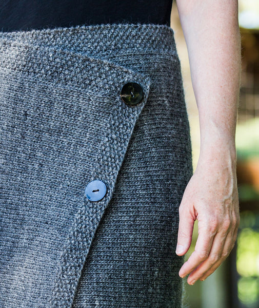 Button top wrap skirt