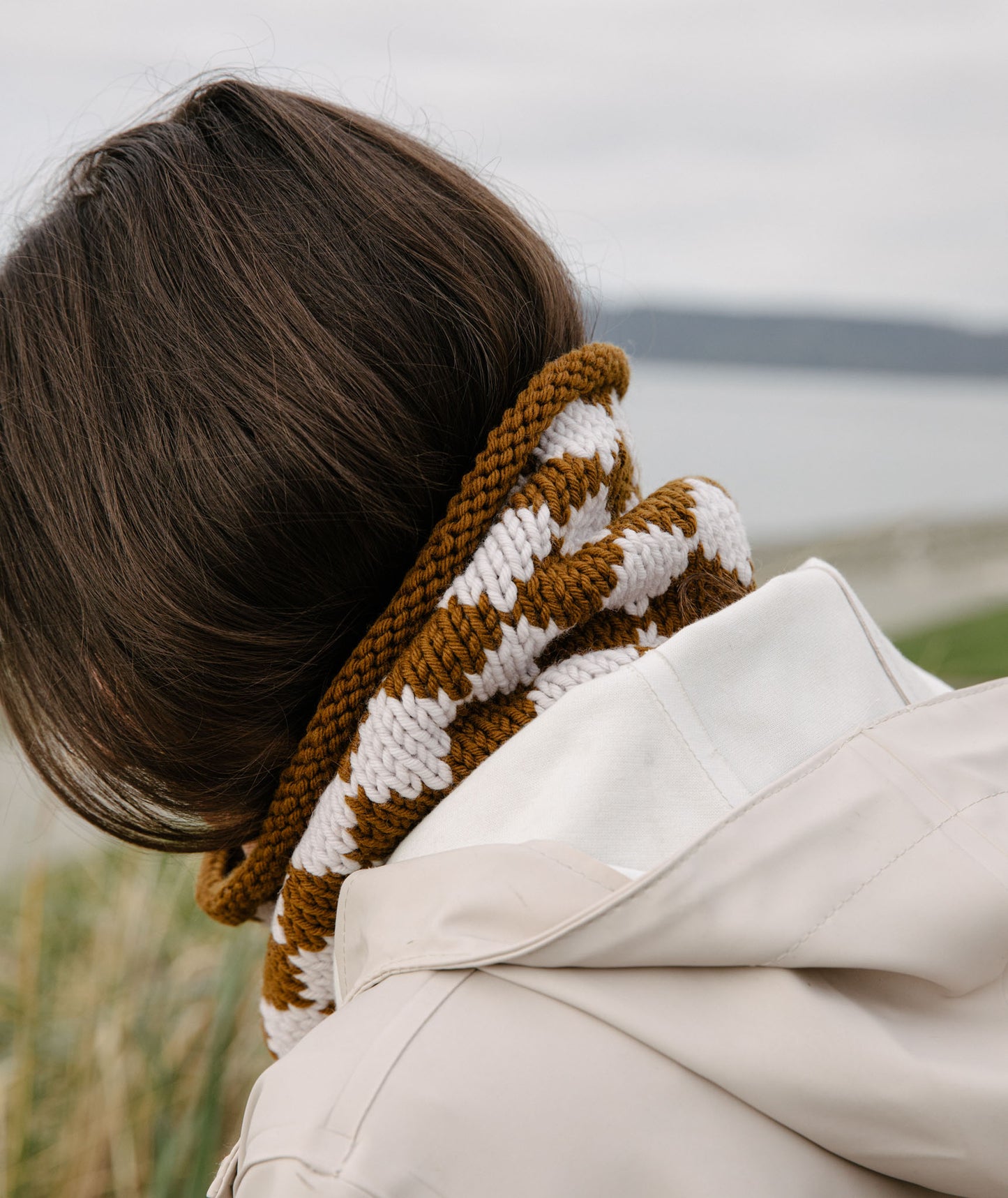 Big Diamond Colorwork Cowl Using Brooklyn Tweed Arbor Lodge