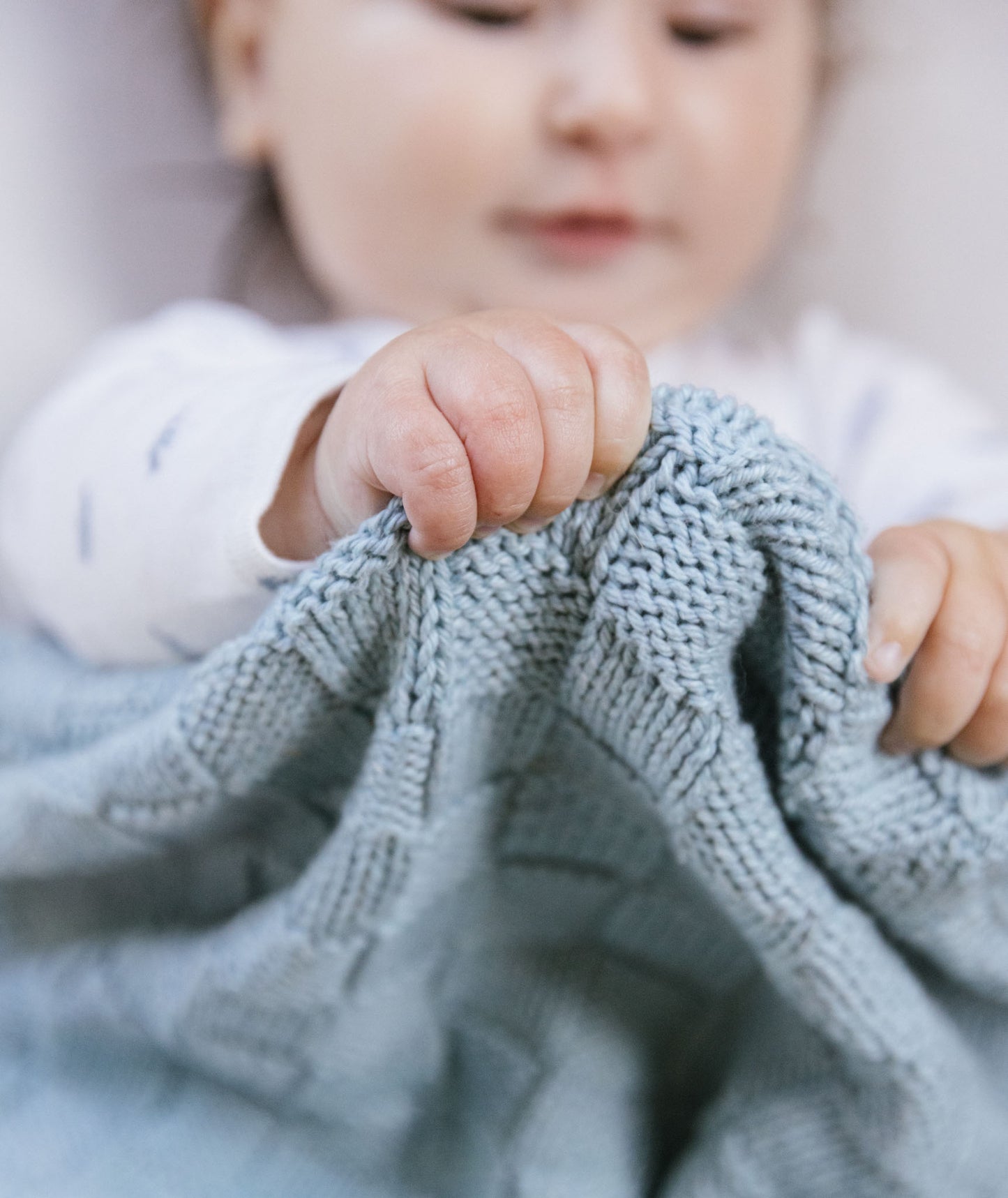 Block Stitch Baby Blanket Using Berroco Pima 100