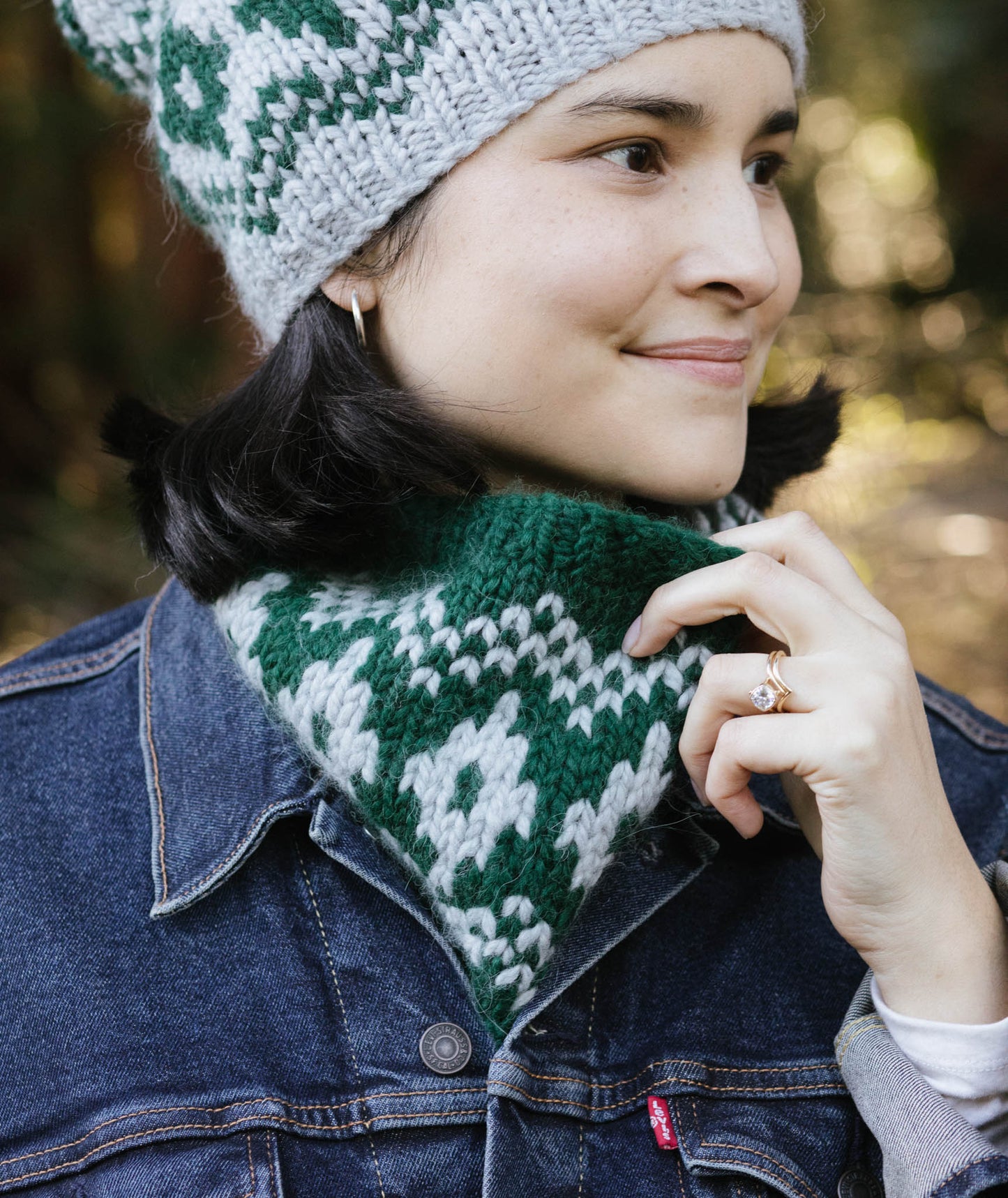 Colorwork Slouch Hat & Cowl Using Wool and the Gang Alpachino Merino