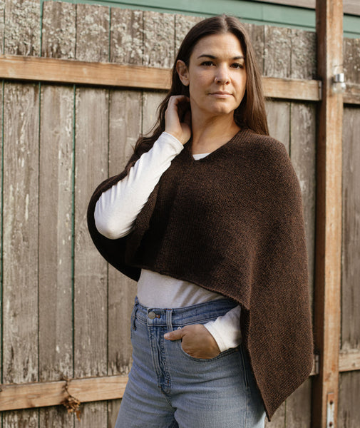 Easy Folded Poncho Using Berroco Ultra Alpaca – Churchmouse Yarns & Teas