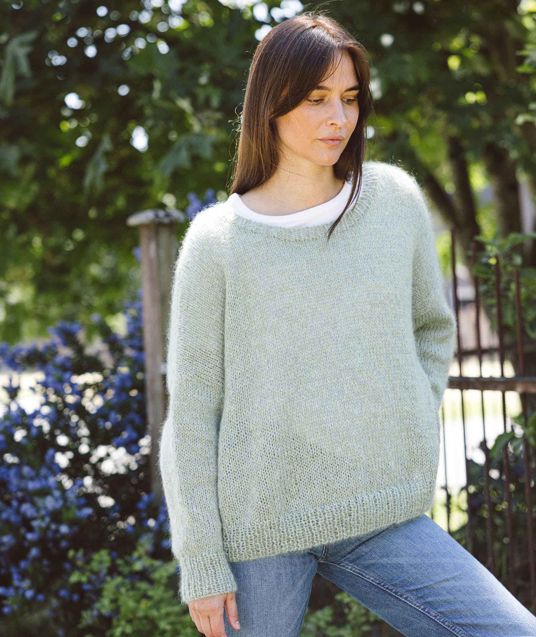 Easy Relaxed Pullover Using Isager Silk Mohair and Alpaca 1 ...