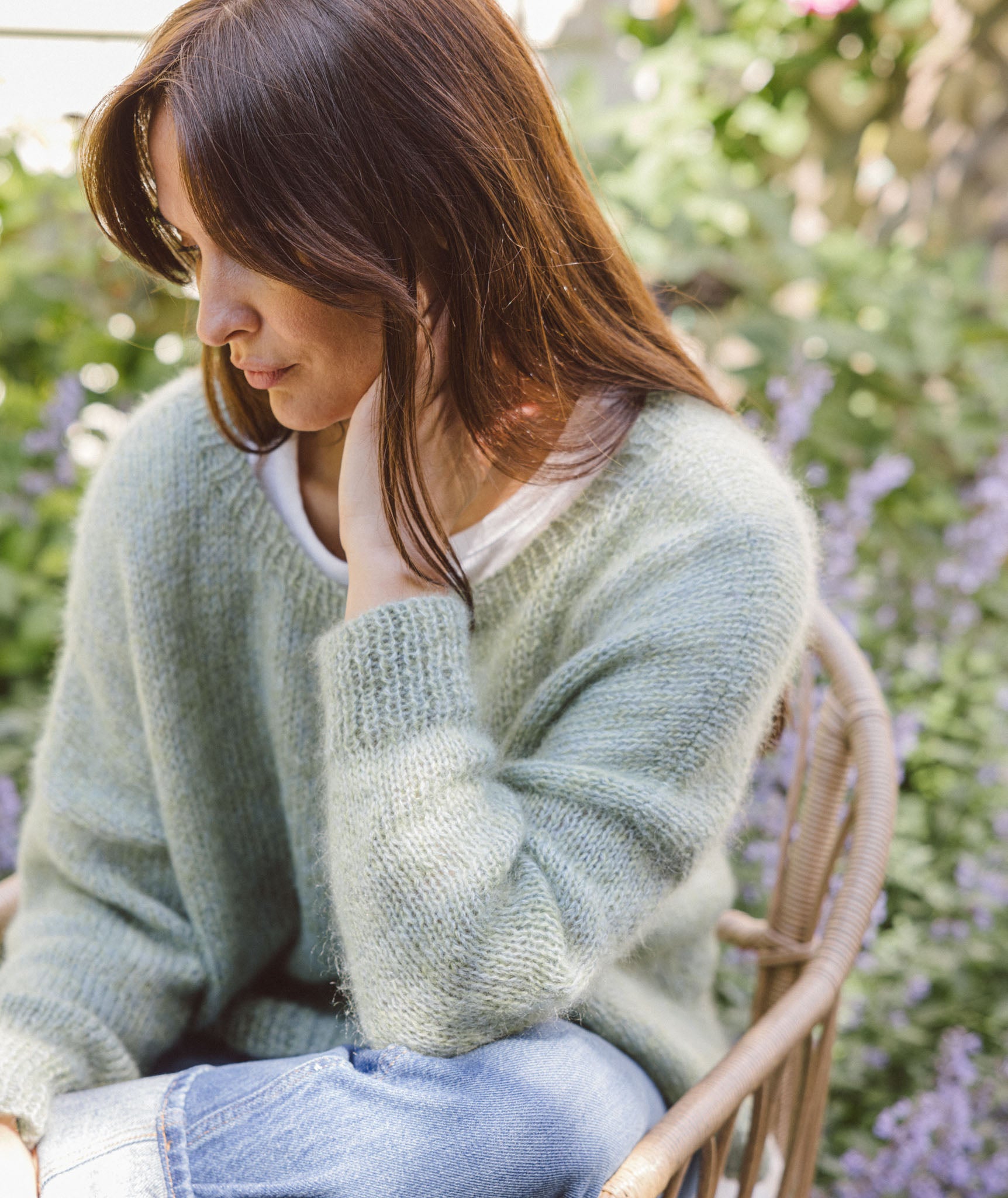 Chico's Mess Stitch Elsie Pullover Knit on sale Sweater Sz 3/Xl in Aqua Breeze $89