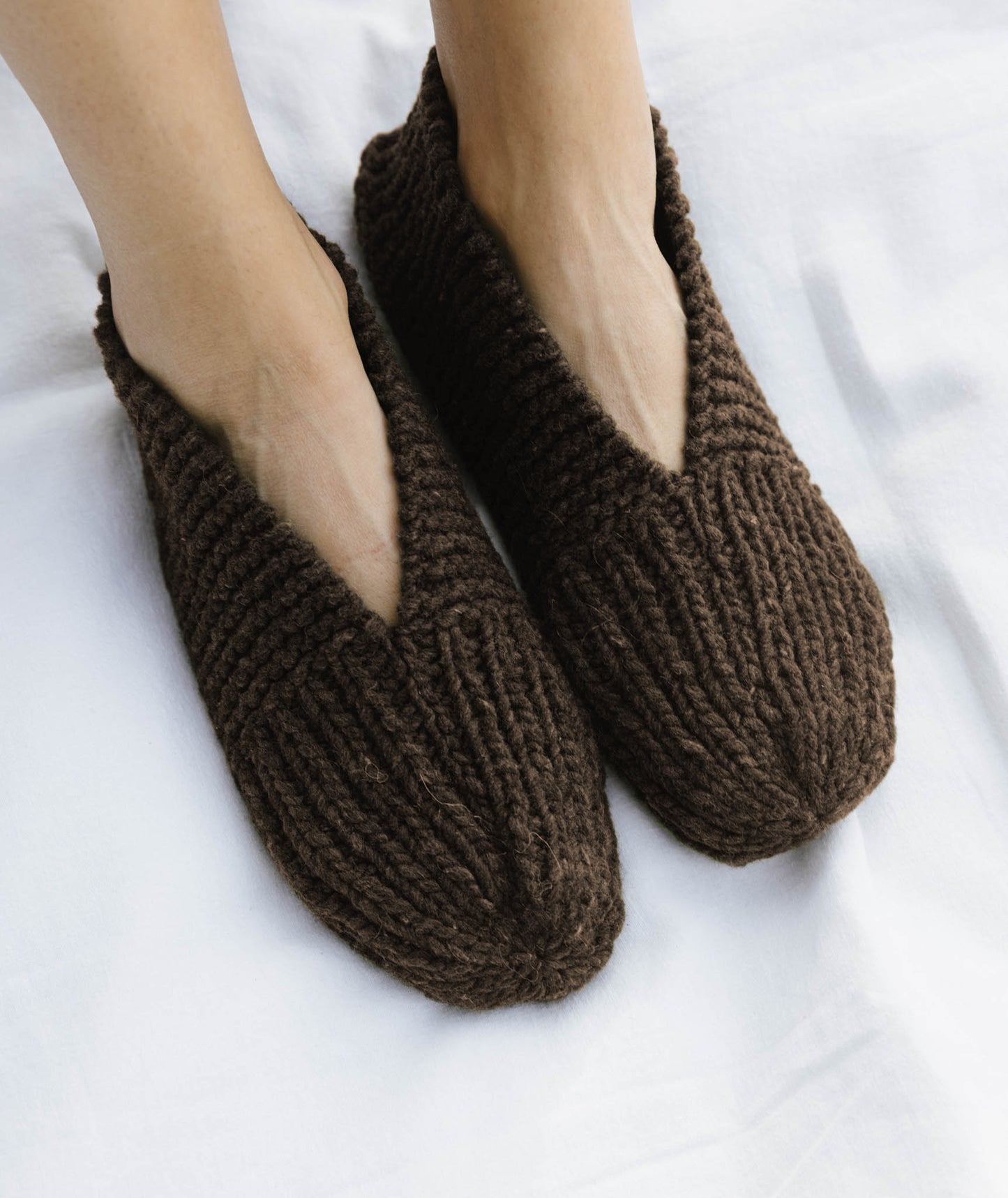 Family Slippers Using Brooklyn Tweed Quarry