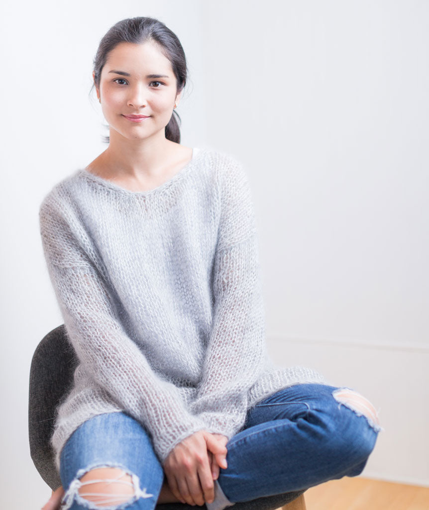 Slouchy Pullover Using Rowan Kidsilk Haze