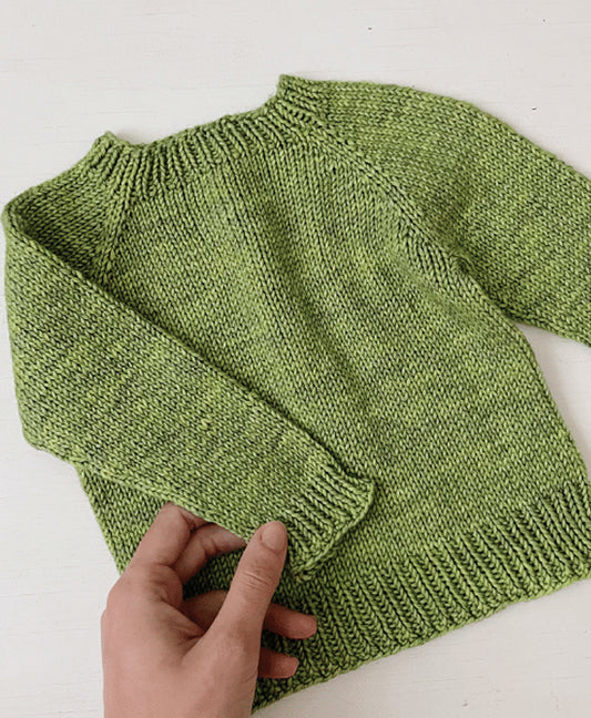 Baby Raglan Top by Amy Gunderson Using Madelinetosh Wool + Cotton