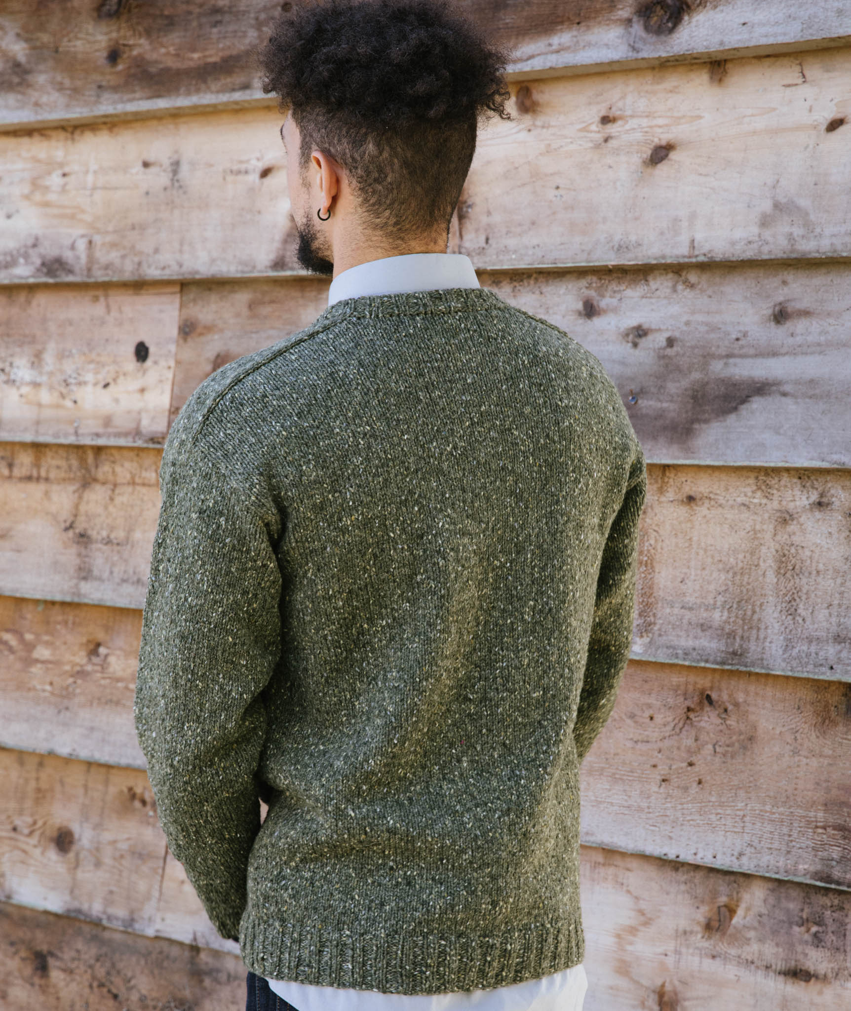 Donegal tweed fashion pullover