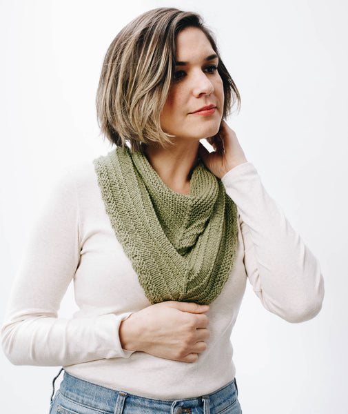 Seashore Scarf Using Rowan Cotton Cashmere – Churchmouse Yarns & Teas