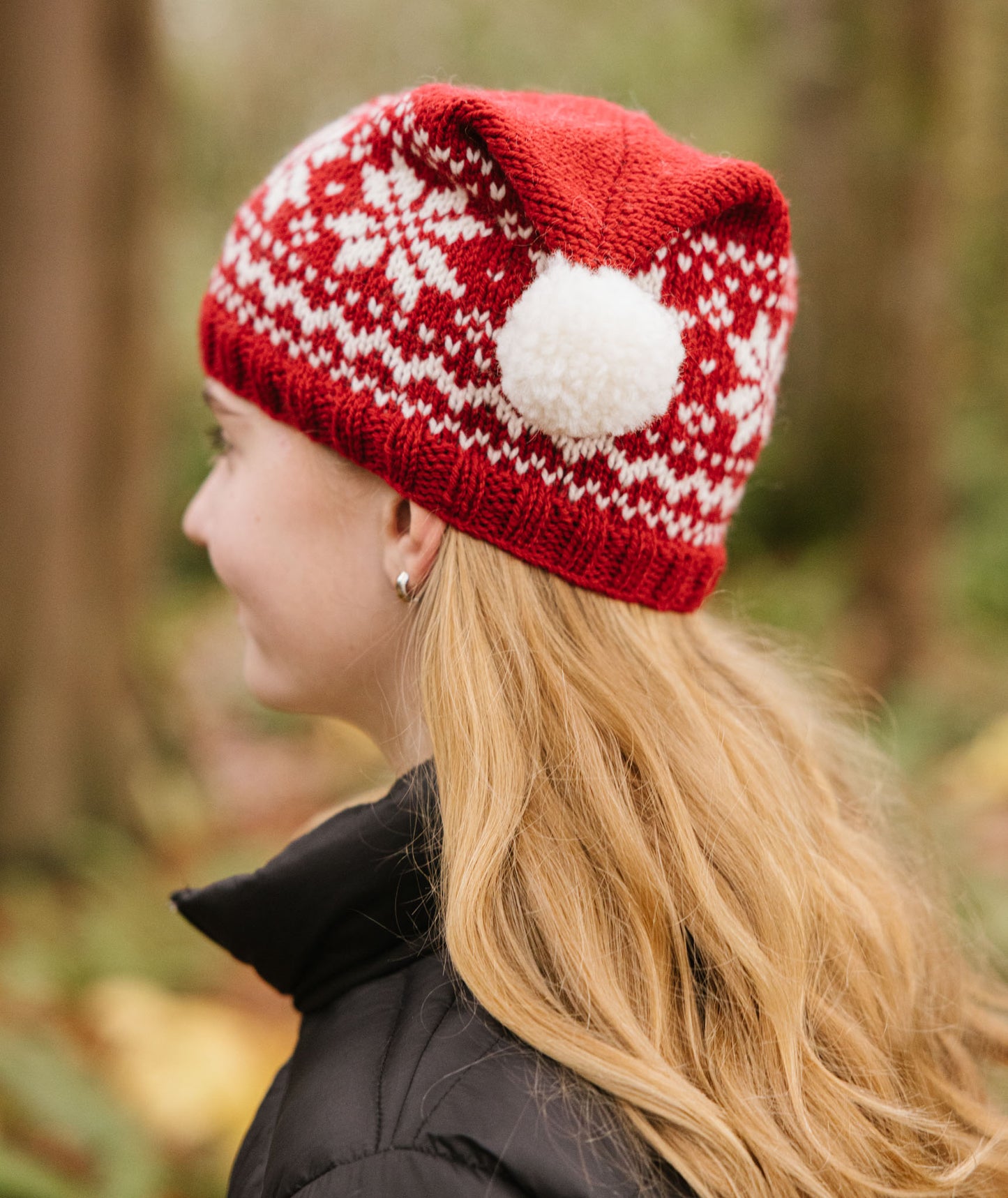 Snowflake Hat & Muffler Using Brooklyn Tweed Arbor