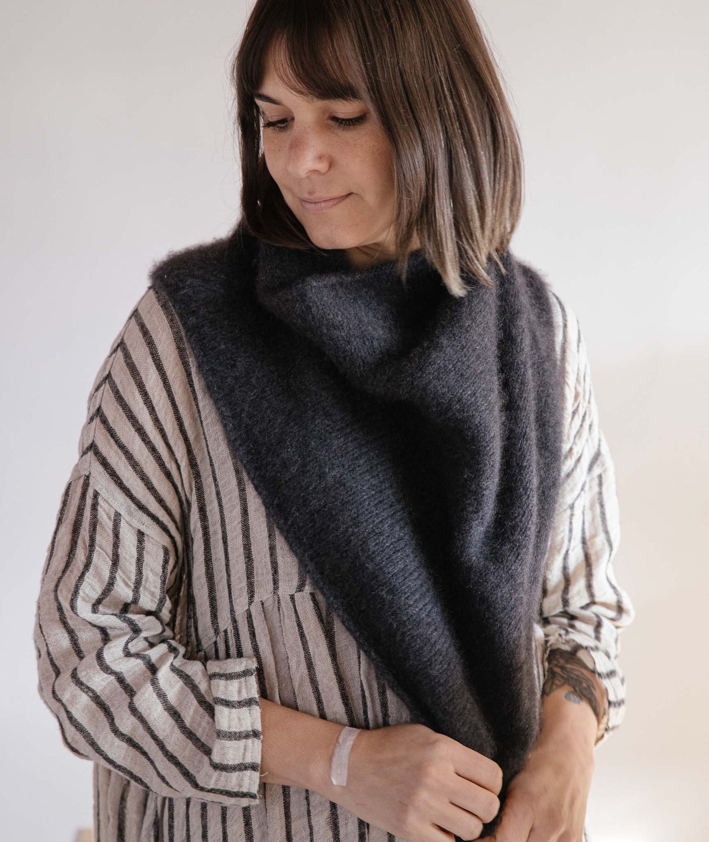 Two-Point Cowl Using Lang Cashmere Light