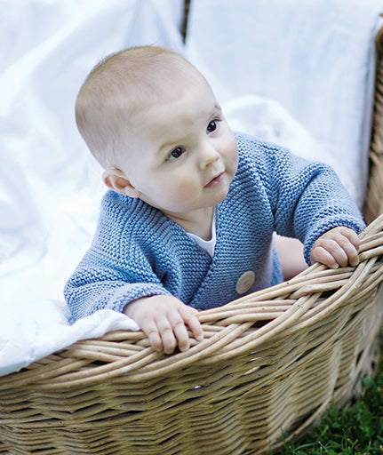 Easy Peasy Baby Jacket (in 2 gauges) Pattern