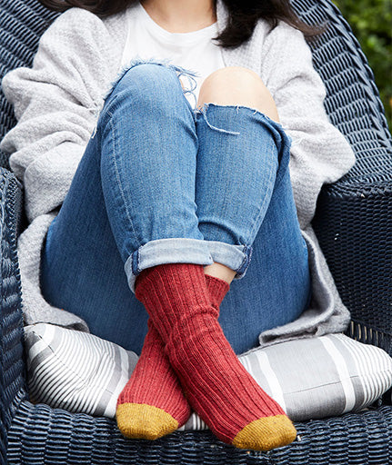 Oxford Socks Using Regia Premium Merino Yak