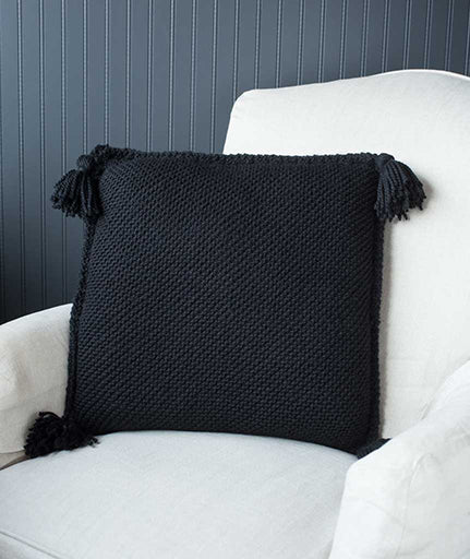 Diagonal Garter Stitch Pillow Cover Using Berroco Ultra Alpaca Chunky