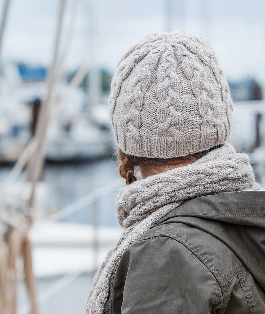 Fair Winds Beanie & Scarf Using Berroco Ultra Alpaca