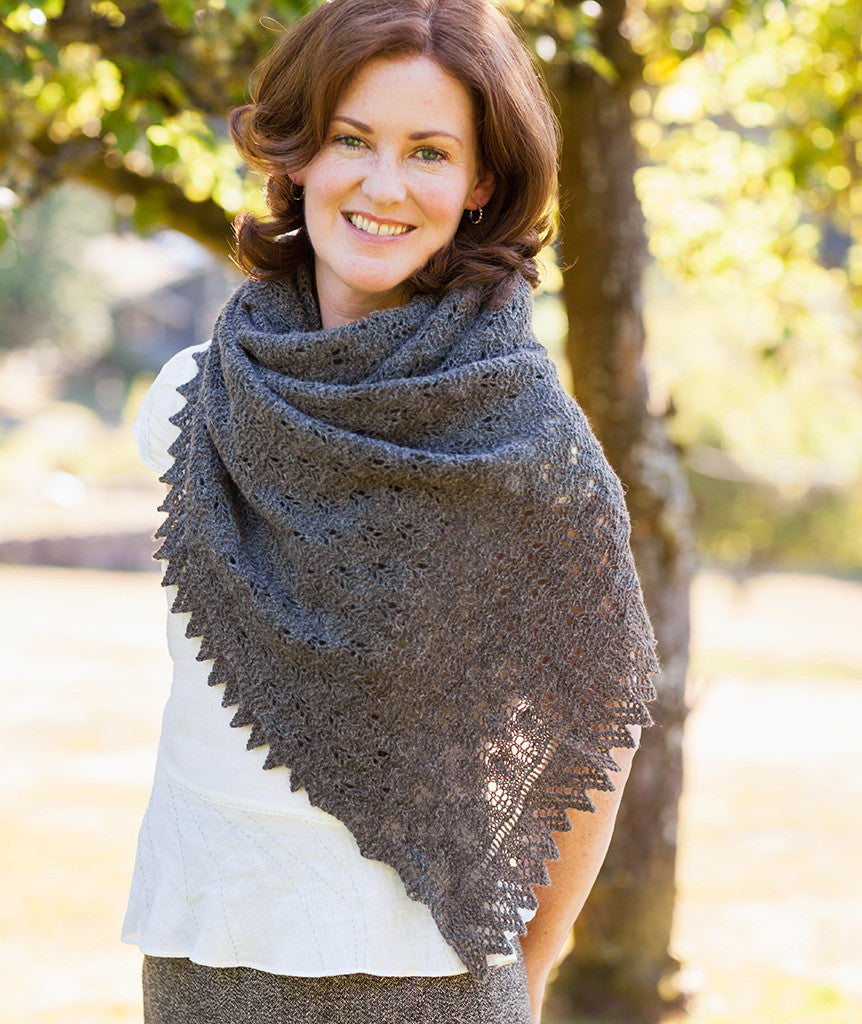 Fir Cone Lace Shawl & Scarf Pattern – Churchmouse Yarns & Teas