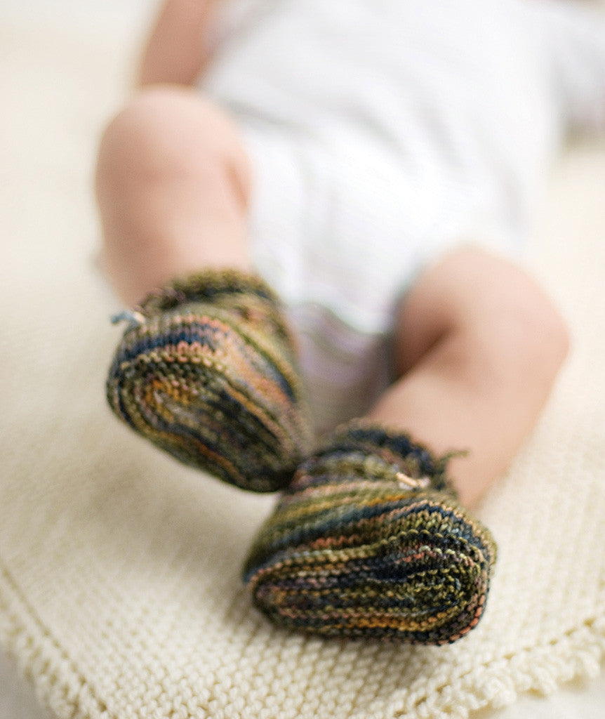 Baby Moo Bear Newborn Crochet Socks Booties - Grey