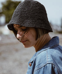 Joanne Hat Using Wool and the Gang Ra-Ra Raffia