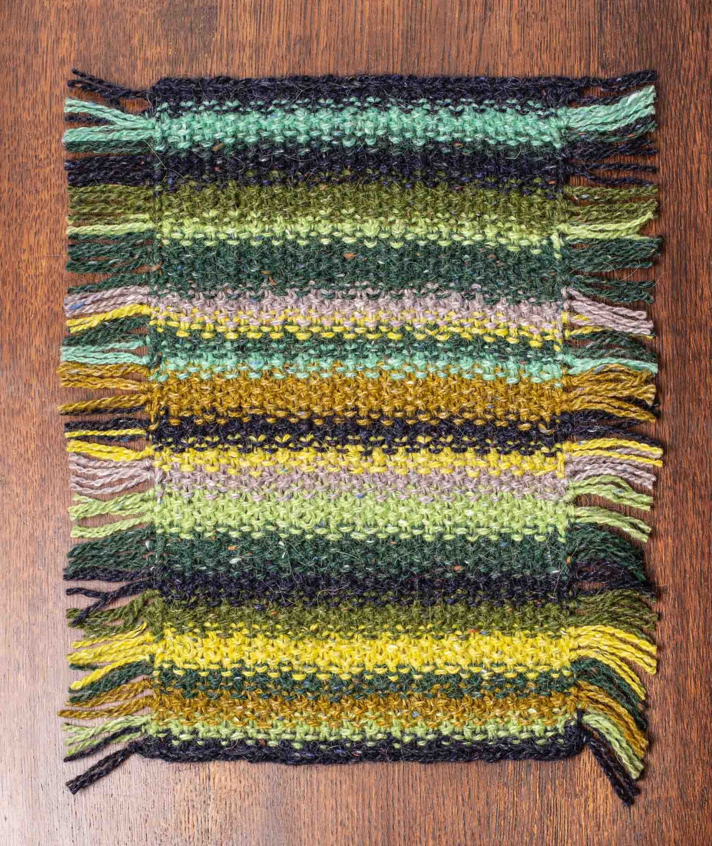 Striped Linen Stitch Wrap Using Rowan Felted Tweed