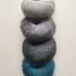 Color Play Mohair Scarf Using Rowan Kidsilk Haze