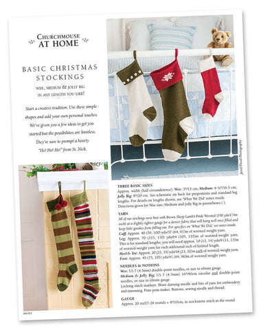 Basic Christmas Stockings Pattern – Churchmouse Yarns & Teas