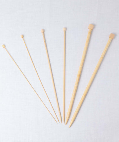 Wood Knitting Needles Bamboo Single Point Various Sizes Clover