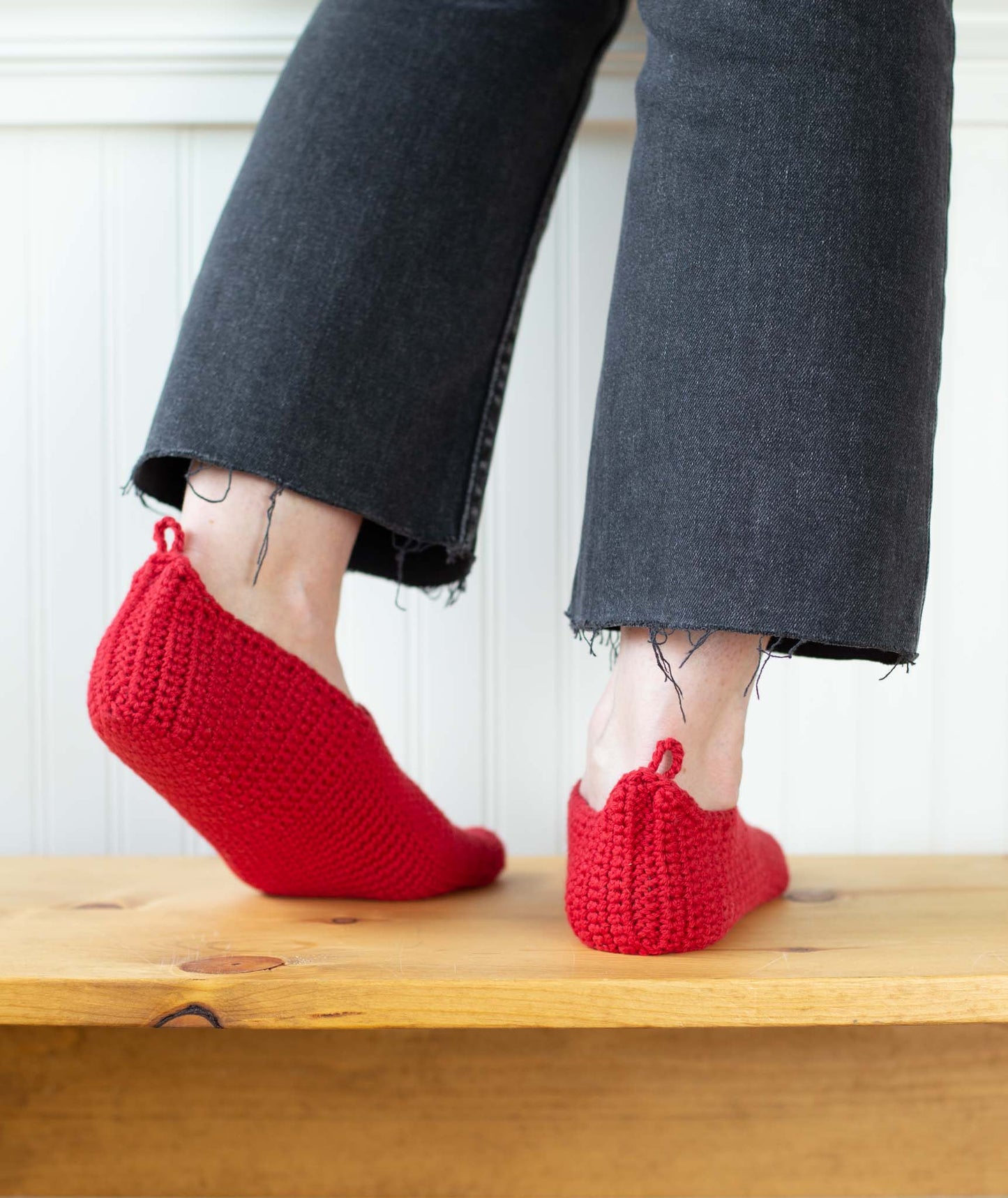 Crocheted Moroccan-Style Slippers Using Rowan Handknit Cotton