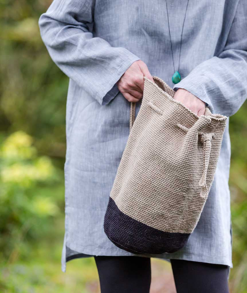 Crochet hemp bag pattern online